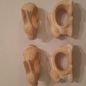 Set of 4 Rabbit Napkin Holders-NEW!